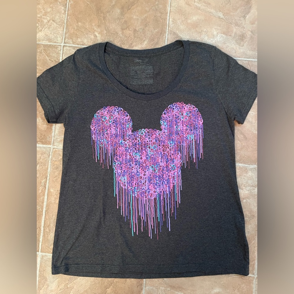 Disney Mickey Mouse Sparkle Tshirt XL
